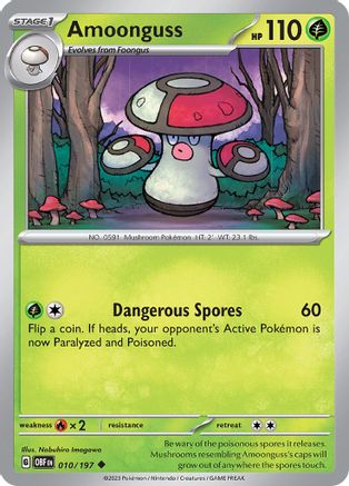 Amoonguss - 010/197 - Uncommon - Reverse Holofoil