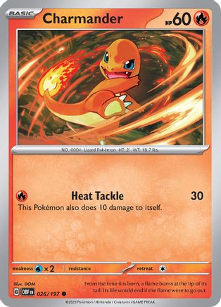 Charmander - 026/197 - Common - Reverse Holofoil