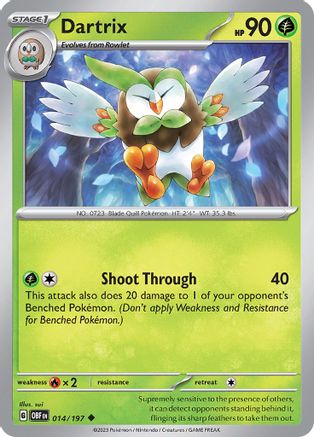 Dartrix - 014/197 - Uncommon