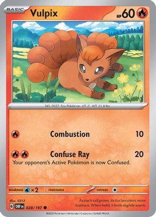 Vulpix - 028/197 - Common - Reverse Holofoil