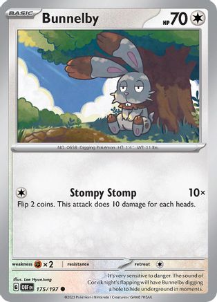 Bunnelby - 175/197 - Common - Reverse Holofoil