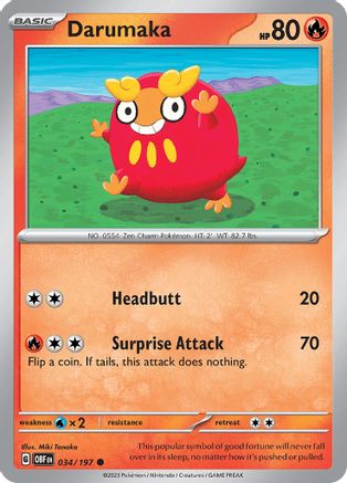 Darumaka - 034/197 - Common - Reverse Holofoil