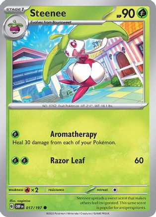 Steenee - 017/197 - Common - Reverse Holofoil