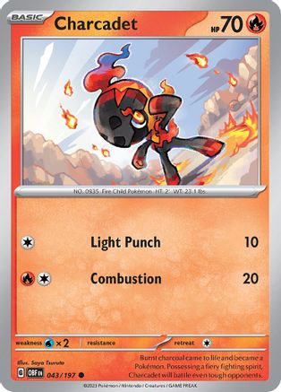 Charcadet - 043/197 - Common - Reverse Holofoil