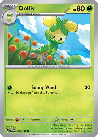 Dolliv - 020/197 - Common - Reverse Holofoil