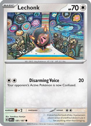 Lechonk - 181/197 - Common - Reverse Holofoil