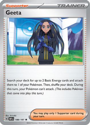 Geeta - 188/197 - Rare - Holofoil
