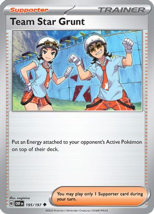 Team Star Grunt - 195/197 - Uncommon - Reverse Holofoil