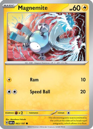 Magnemite - 063/197 - Common - Reverse Holofoil