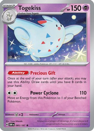 Togekiss - 085/197 - Rare - Holofoil
