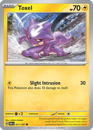 Toxel - 071/197 - Common - Reverse Holofoil