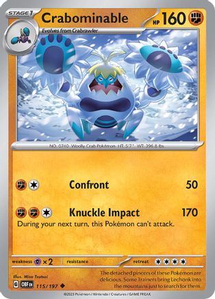 Crabominable - 115/197 - Uncommon