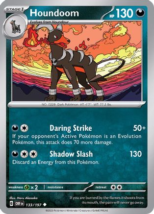 Houndoom - 133/197 - Uncommon - Reverse Holofoil