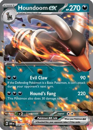Houndoom ex - 134/197 - Double Rare