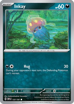Inkay - 137/197 - Common - Reverse Holofoil