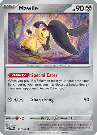 Mawile - 143/197 - Uncommon - Reverse Holofoil