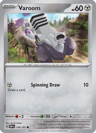 Varoom - 154/197 - Common - Reverse Holofoil