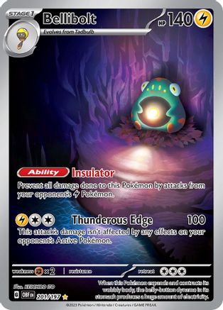Bellibolt - 201/197 - Illustration Rare
