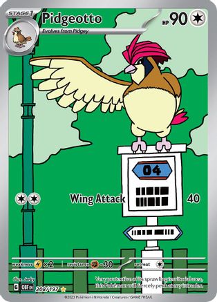 Pidgeotto - 208/197 - Illustration Rare