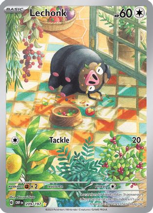 Lechonk - 209/197 - Illustration Rare