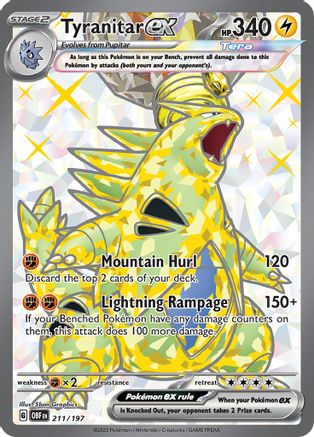 Tyranitar ex - 211/197 - Ultra Rare