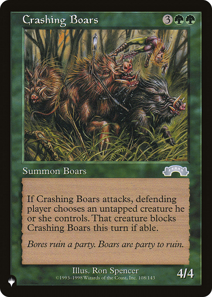 Crashing Boars [The List Reprints]