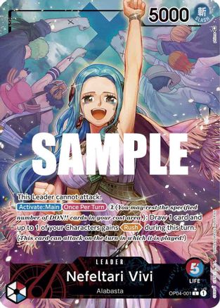 Nefeltari Vivi (001) (Alternate Art) - OP04-001 - Leader