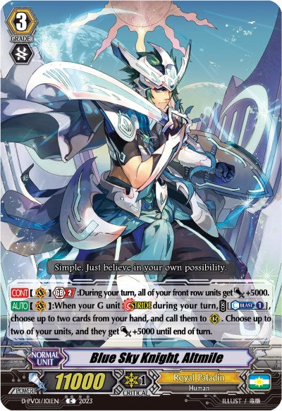 Blue Sky Knight, Altmile (D-PV01/101EN) [D-PV01: History Collection]