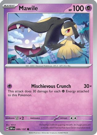 Mawile - 089/197 - Common - Reverse Holofoil