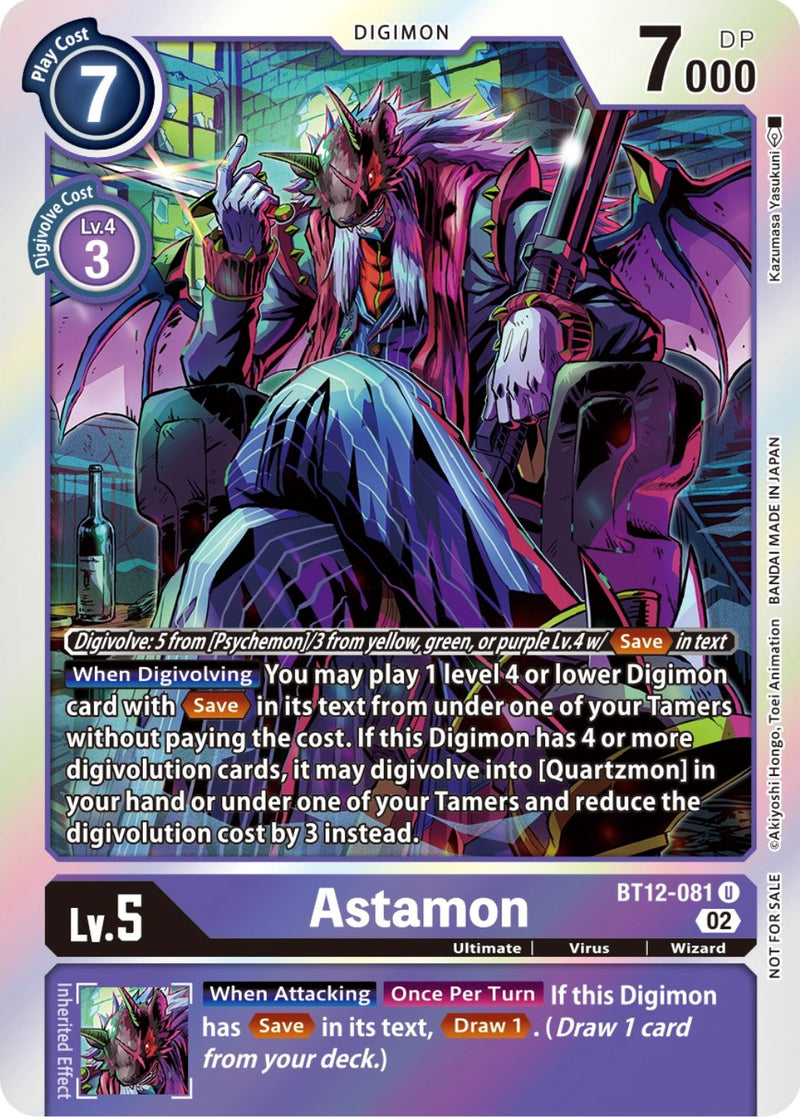 Astamon [BT12-081] (Box Topper) [Across Time]