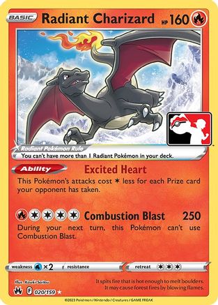 Radiant Charizard - - Radiant Rare - Holofoil