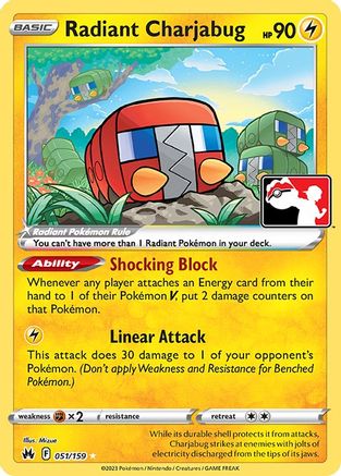 Radiant Charjabug - - Radiant Rare - Holofoil
