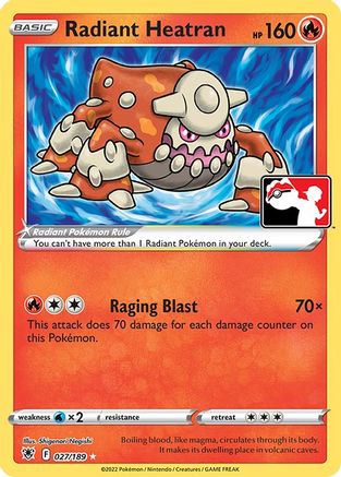 Radiant Heatran - - Radiant Rare - Holofoil