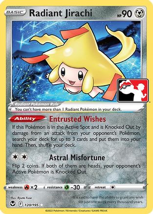 Radiant Jirachi - - Radiant Rare - Holofoil