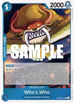 Who's.Who - OP04-051 - Rare