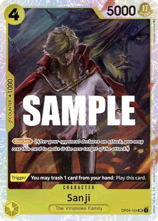 Sanji (104) - OP04-104 - Super Rare