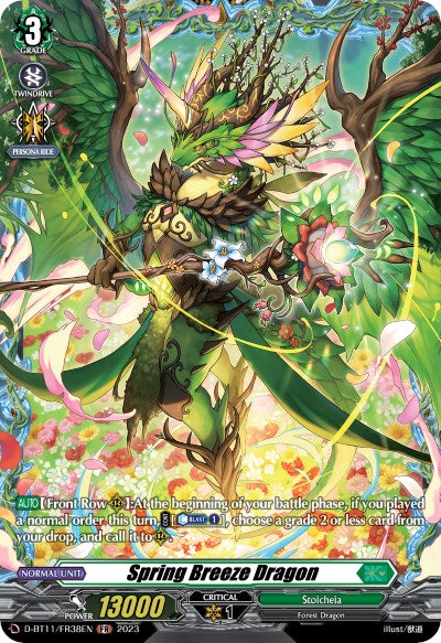 Spring Breeze Dragon (D-BT11/FR38EN) [Clash of the Heroes]