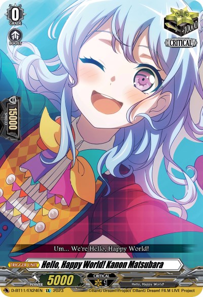 Hello, Happy World! Kanon Matsubara (D-BT11/EX24EN) [Clash of the Heroes]