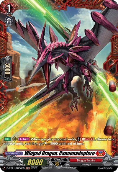 Winged Dragon, Cannonadeptero (D-BT11/FR06EN) [Clash of the Heroes]