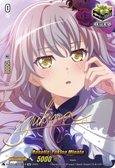 Roselia, Yukina Minato (Signature) (D-BT11/EX16EN-S) [Clash of the Heroes]