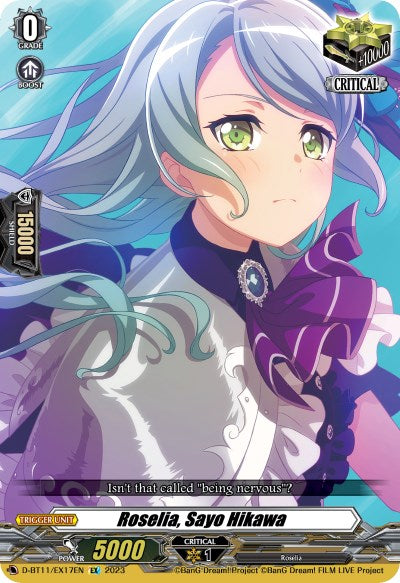 Roselia, Sayo Hikawa (D-BT11/EX17EN) [Clash of the Heroes]