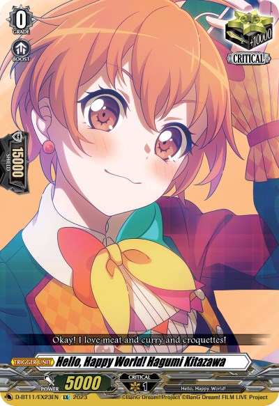 Hello, Happy World! Hagumi Kitazawa (D-BT11/EX23EN) [Clash of the Heroes]