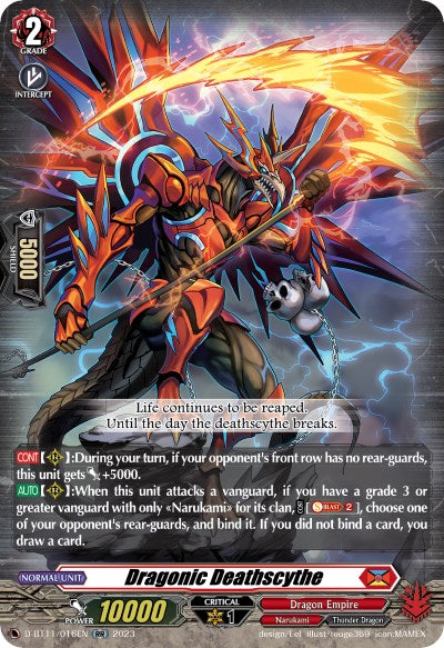 Dragonic Deathscythe (D-BT11/016EN) [Clash of the Heroes]