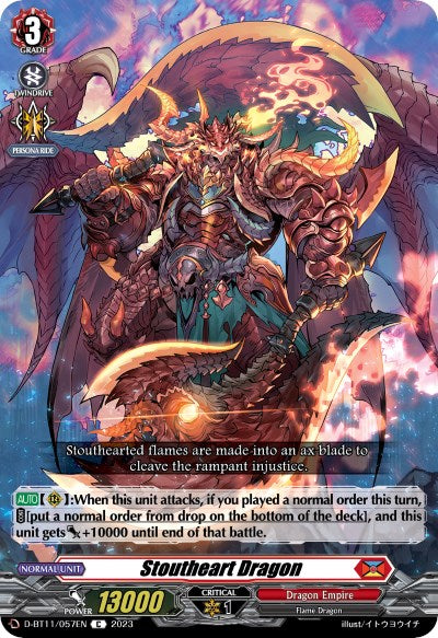 Stoutheart Dragon (D-BT11/057EN) [Clash of the Heroes]