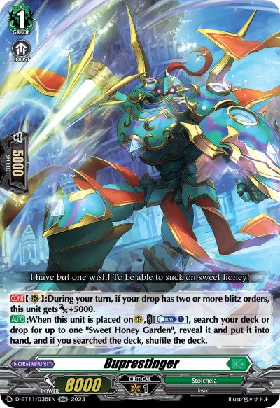 Buprestinger (D-BT11/035EN) [Clash of the Heroes]