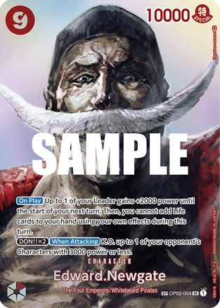 Edward.Newgate (SP) - OP02-004 - Super Rare