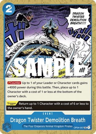 Dragon Twister Demolition Breath - OP04-057 - Uncommon