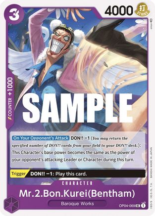 Mr.2.Bon.Kurei (Bentham) - OP04-069 - Uncommon