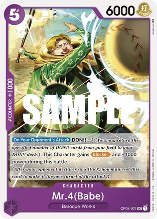 Mr.4 (Babe) - OP04-071 - Uncommon