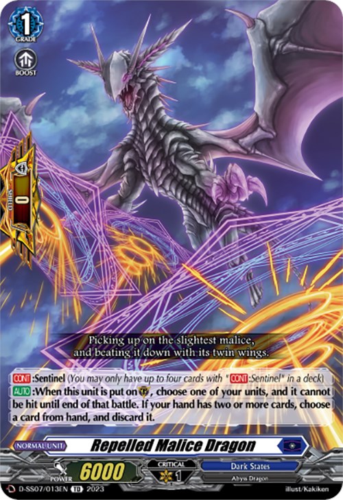 Repelled Malice Dragon (D-SS07/013EN) [Trial Deck 7: Descendants of the Marine Emperor]